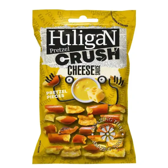 HuligaN Pretzel Crush, Flavoured in Cheese Sauce