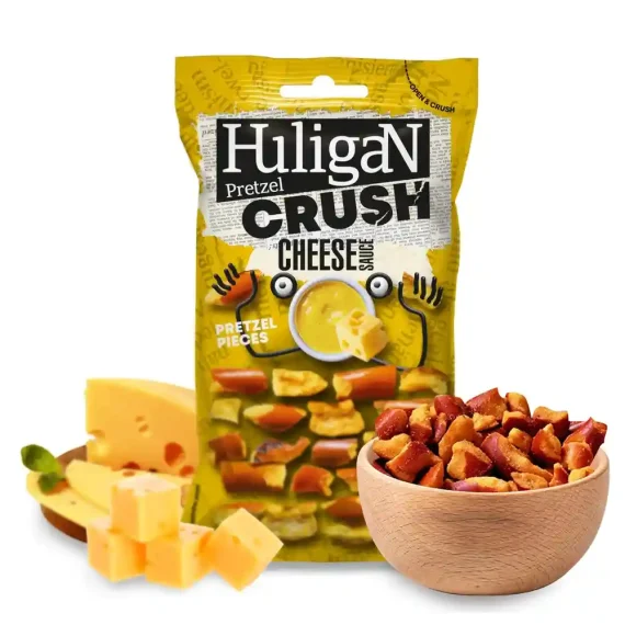 HuligaN Pretzel Crush, Flavoured in Cheese Sauce