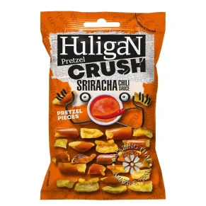 Huligan Pretzel Crush, Ready to Eat Snack, Flavoured in Sriracha Sauce,