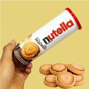 Nutella Biscuits Tube Filed Inside With Nutella Chocolate