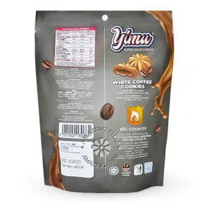 Yimu White Coffee Cookies with Soft Almond White Coffee Cream Filling (80g)