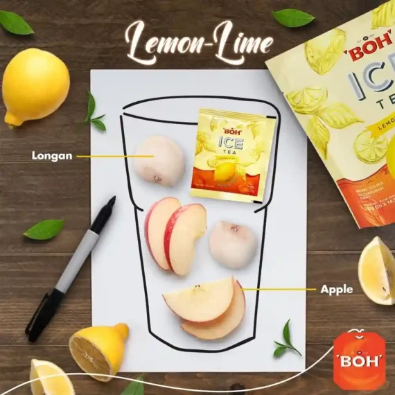 BOH Ice Tea Instant Mix Lemon Lime Flavoured