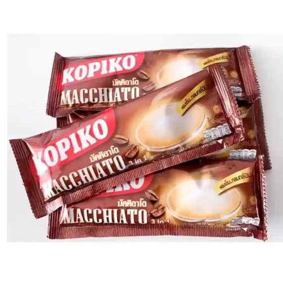 KOPIKO Macchiato 3 in 1 Coffee Hot & Cold Thailand Coffee Halal Certified