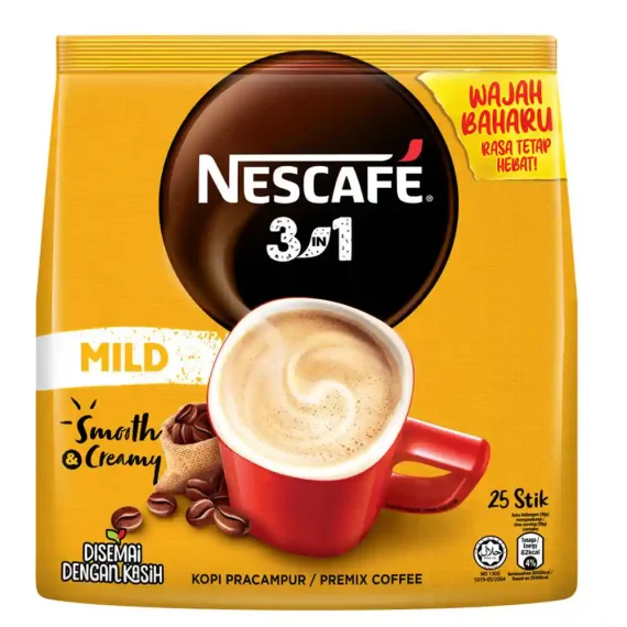 NESCAFE 3 in 1 Mild Smooth & Creamy Coffee Instant Coffee