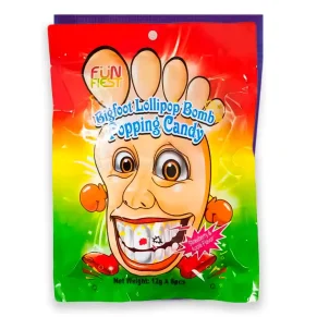 FUNFIEST Bigfoot Lollipop Bomb Popping Candy