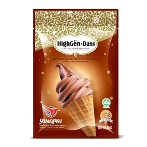 Highgen Dass chocolate ice cream cone with Oreo filling