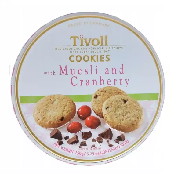 Tivoli Cookies with Muesli and Cranberry