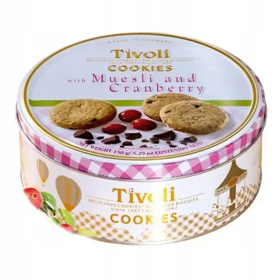 Tivoli Cookies with Muesli and Cranberry