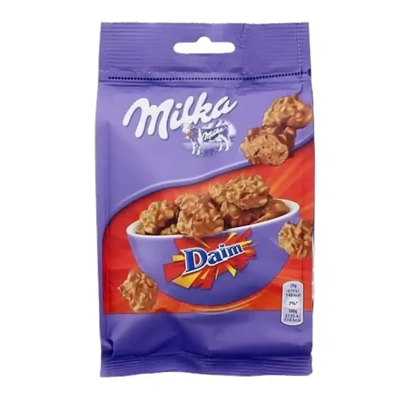 Milka Daim Chocolate Bag – Creamy Milk Chocolate