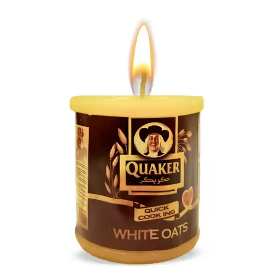 Quaker White Oats Decoration Candle