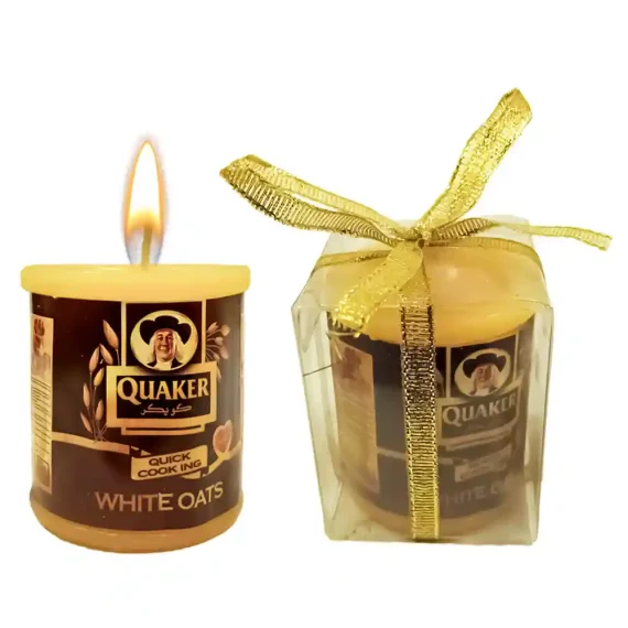 Quaker White Oats Decoration Candle