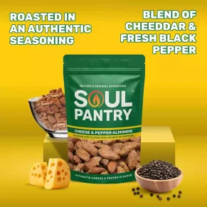 Soul Pantry Cheese and Pepper Almonds