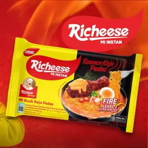 Nabati Richeese Fried Noodle Fire Level 3 Extra Hot