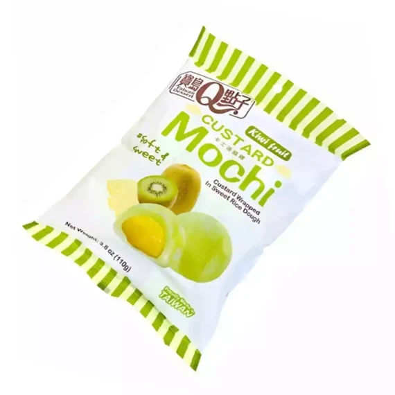 Taiwan Custard Mochi Kiwi Fruit Flavour