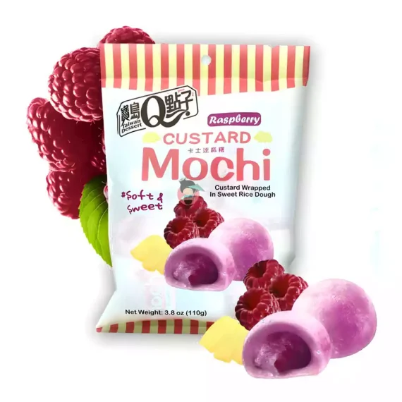 Taiwan Custard Mochi Raspberry Flavour