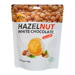 HOJA Hazel Nut White Chocolate Biscuits